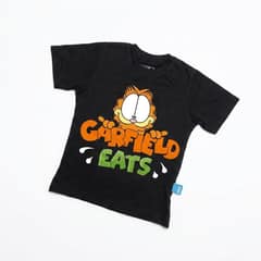 Kaos Garfield - warna Hitam