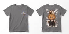 Kaos Labubu - warna Abu-abu
