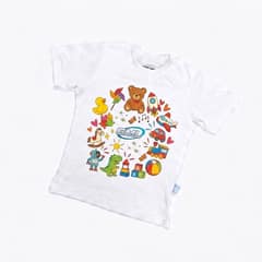 Kaos Mainan Anak - warna Putih